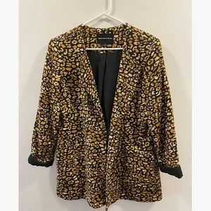 Who What Wear leopard blazer